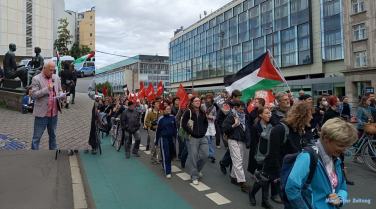 Sangerhäuser demonstrieren in Leipzig gegen geplante Raketenfabrik