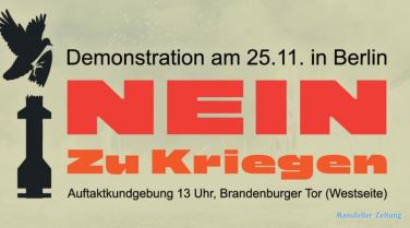 Auf nach Berlin zur Friedensdemo am 25.11.